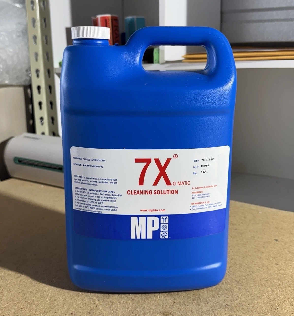 MP Biomedicals 7X O-Matic Cleaning Solution 1 Gal Lab Cleaner 76-670-94.