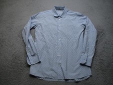 Suitsupply Shirt Mens 16.5 42 Blue Egyptian Cotton Long Sleeve Dress