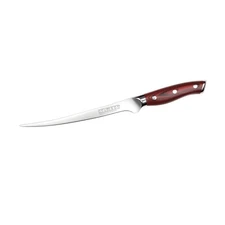 Crimson Series 7.5-Inch Curved Flexible Fillet Knife - Forged High-Carbon Ger...