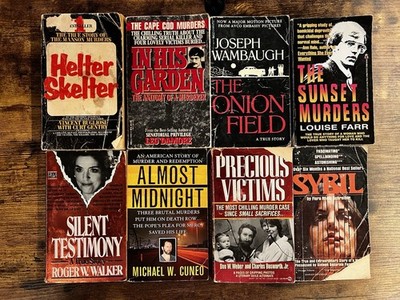 Lot of 8 Vintage True Crime Books | Serial Killers, Murder, Courtroom Classics