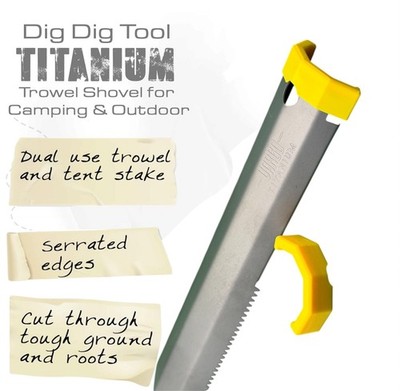 Vargo Titanium Dig Dig Tool, Vargo Kelle Handschutz Drücker, hergestellt in UK