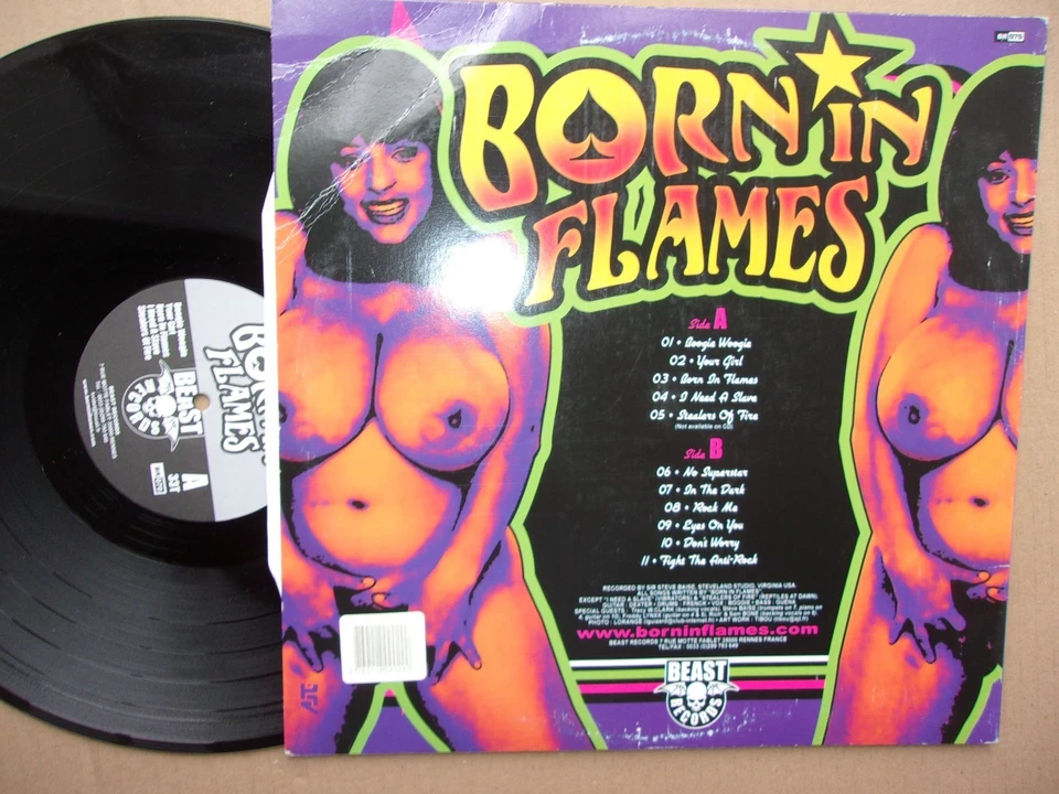 Born in Flames " Same "  Beast Records : BR 070 de 2003 french punk - Photo 2/2