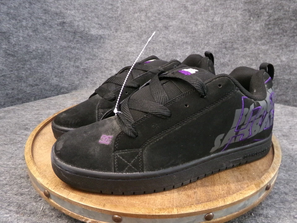 DC Shoes X Black Sabbath Court Graffik Mens Size 12.5 US Shoes Black Purple - Image 3 of 4