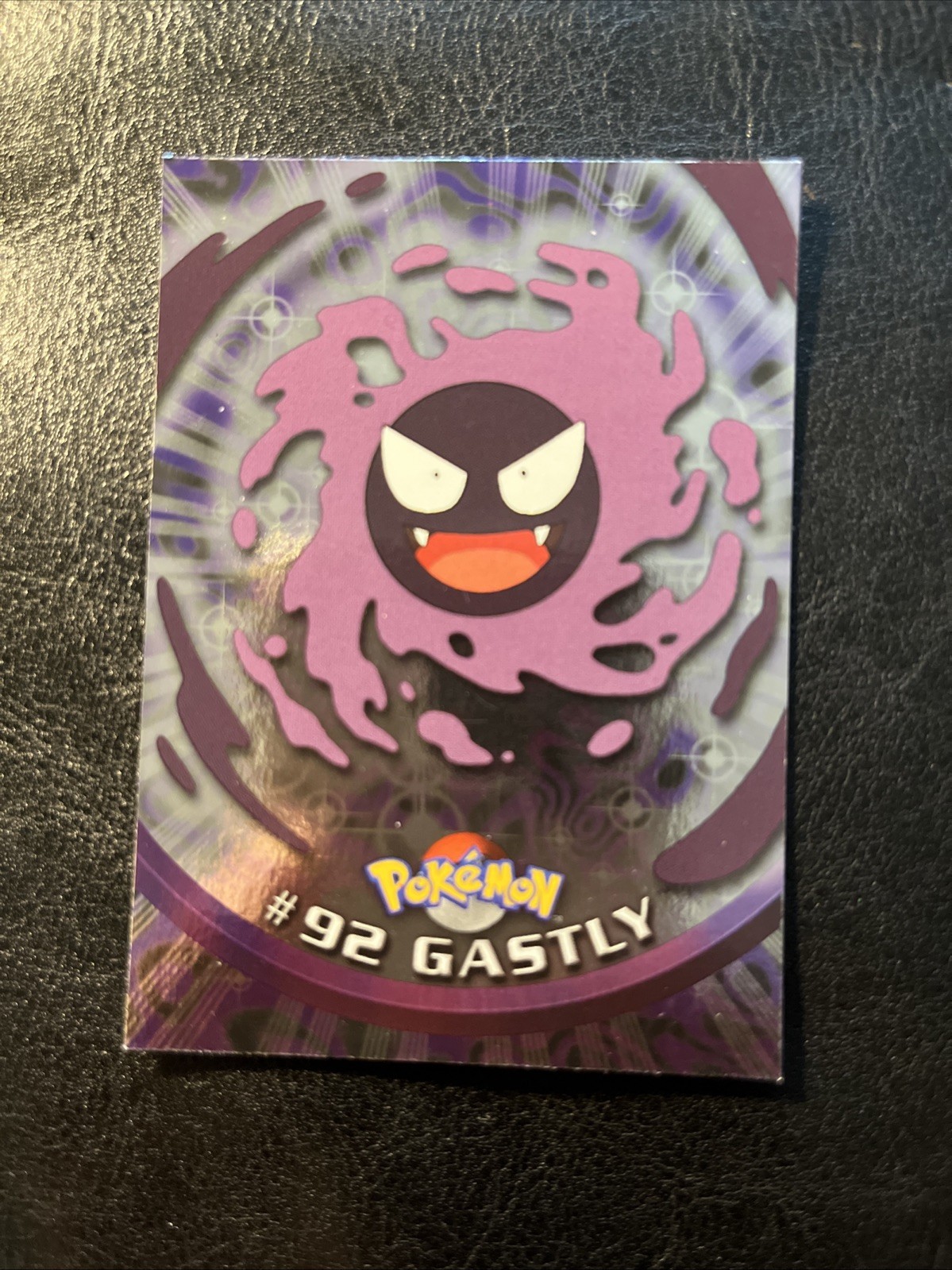 Pokemon 2000 Topps Series 2 Blue Logo Gastly #92 Foil