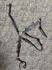 Tacktical Equine Leather Wildflower Tack Set Headstall Breastcollar — photo 3