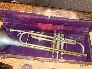 Victory Silver Brass Trumpet W/ Case