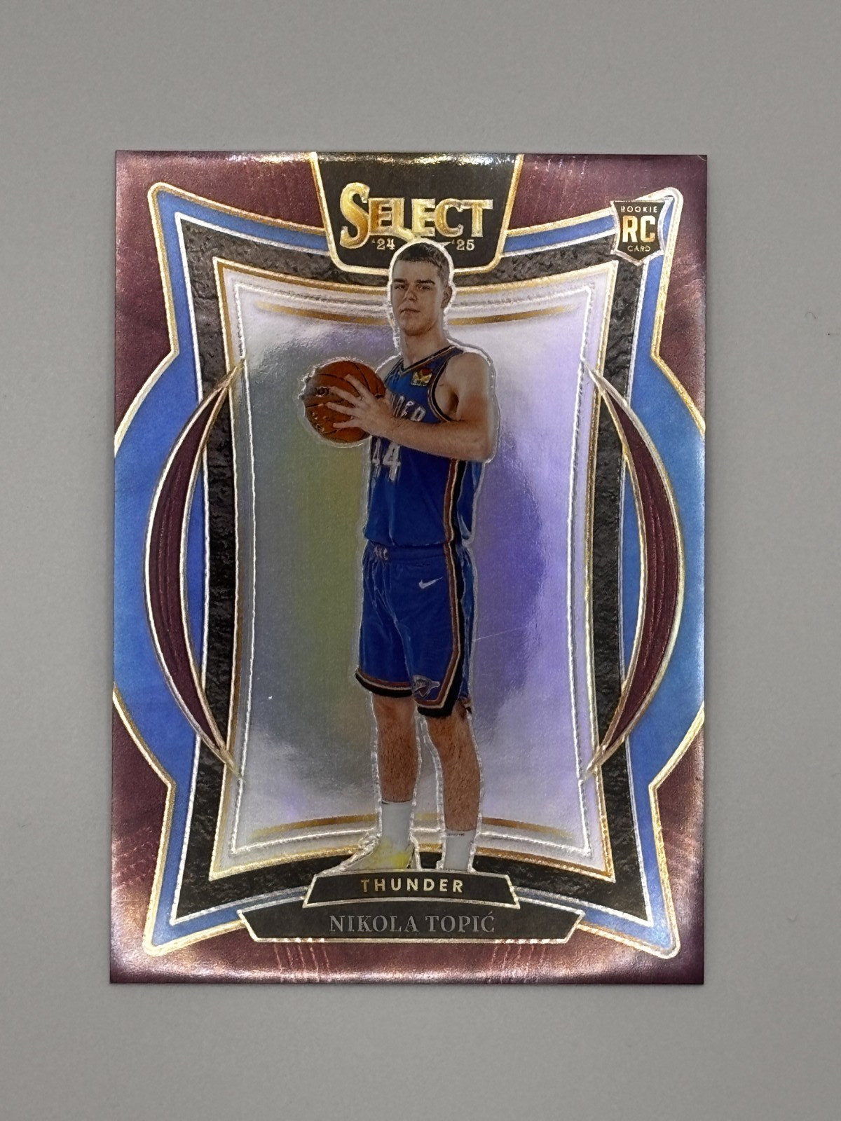 2024-25 Panini Select - Concourse Nikola Topic #89 Maroon Prizm /175 (RC)