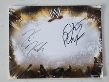 CM Punk & Kofi Kingston - Signed WWE promo sheet