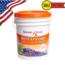 Instant Ocean Reef Crystals Aquarium Reef Salt for Marine Reef Aquariums 44.8