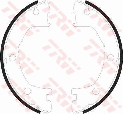 Trw Bremsbackensatz, Feststellbremse GS8440 Passend FüR Iveco Renault Trucks-image