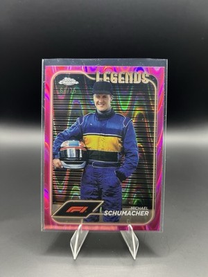 2024 topps chrome formula 1 MICHAEL SCHUMACHER /75 Pink RayWave Refractor #187