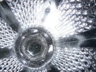 Flattened Diamond and Prism Pressed Glass Cake stand. (My name) Origin European  — photo 9