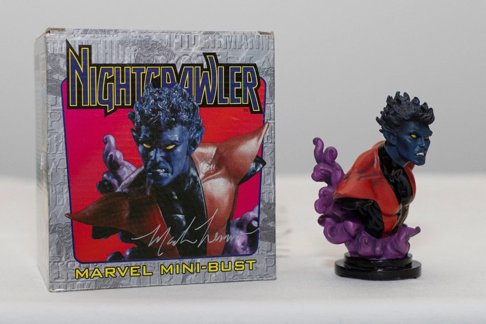 X-MEN Nightcrawler Mini Bust Low #15/5000 Bowen Designs Statue Sideshow Signed - Image 2 of 4