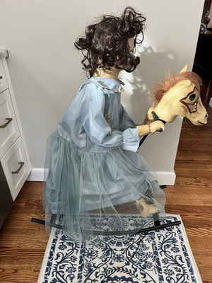 #ad #ad Tekky Lil Rocking Rosie Animatronic Halloween Works Creepy Sounds Light up Eyes $150.00