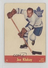 1955-56 Parkhurst Quaker Oats Green Back Joe Klukay #6 0mx5