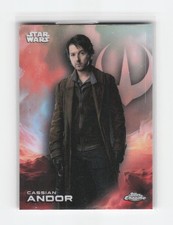 2025 Topps Chrome Star Wars 22 Cassian Andor Rainbow Refractor