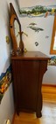 Vintage solid walnut highboy dresser crafted by the Atlas Furniture Company — photo 9