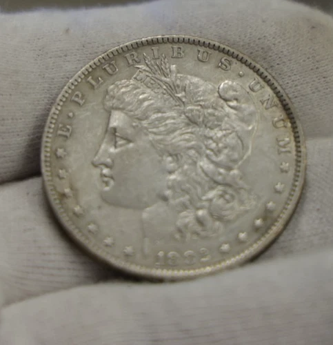 1882 O US Morgan Silver Dollar $1 XF+ (Cleaned)