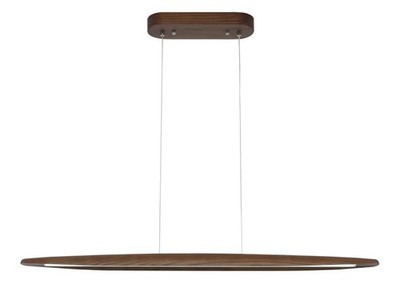 39'' Wood Linear Pendant Light LED Dimmable Hanging Light Dinning Room