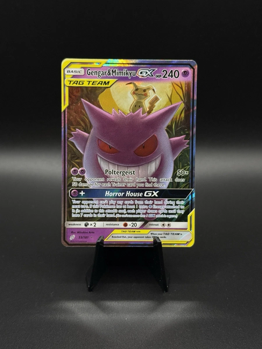 Las mejores ofertas en Gengar & Mimikyu GX 53/181 Sm-Team Up | eBay