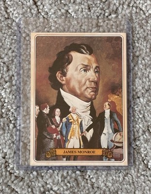 James Monroe 1976 Bel-Art Know Your US Presidents Card