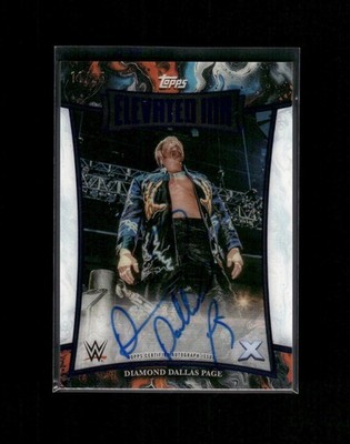 2025 Topps Exalted WWE Diamond Dallas Page #ELI-DDP Elevated Ink Blue /25