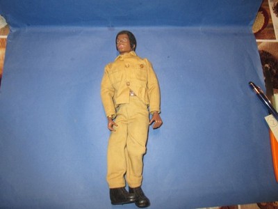 GI JOE ADVENTUR TEAM BLACK BY HASBRO 1964..NO BOX--MADE IN U.S.A