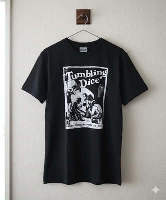Tumbling Dice Rolling Stones T Shirt Vintage Rock Band Graphic Tee - S490