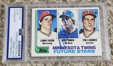 Kent Hrbek Signed Auto 1982 Twins Future Stars #766 Baseball Card PSA DNA