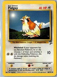 Pidgey 86/130 Base Set 2 Common