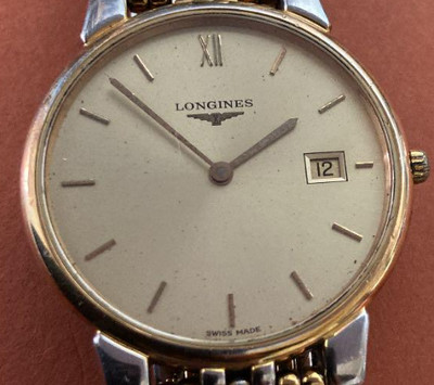 Longines Le Grand Classiques L5.632.3 Quartz Gold Case 35mm Black Dial