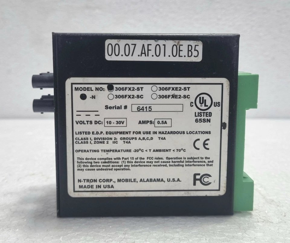 N-Tron {306FX2-ST} Industrial Ethernet Switch N-Tron 306FX2 #1 No Din Rail Lock - Image 3 of 4