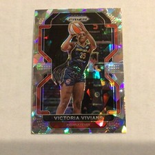 2022 Panini Prizm WNBA Cracked Ice version  #136 Victoria Vivians  Indiana Fever