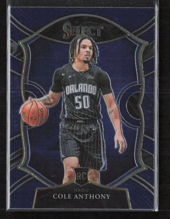2020-21 Panini Select #75 Cole Anthony Blue RC Orlando Magic
