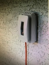 1-Gang Extra Duty Non-Metallic Low Profile Weatherproof Receptacle Cover, White