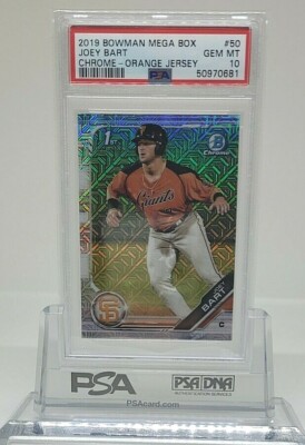 その他 Joey Bart Bowman 2019 RC Auto  /50 SP 2019 BOWMAN MEGA BOX JOEY BART SP RC #50 PSA 10 GEM MINT 1ST