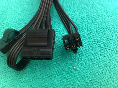Corsair  6 pin Perif  to 4x IDE DRIVER POWER cable -BLACK ORIGINAL,FAST SHIPPING