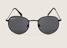 VICTORIA'S SECRET PINK round sunglasses  fabric case NEW black