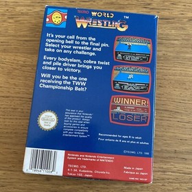 Jeu WORLD WRESTLING Tecmo- Complet - Nintendo NES - Version EEC