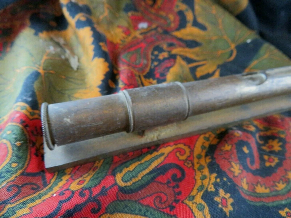 ancien long niveau outil en laiton epoque 1900 fonctionne - Photo 3/3