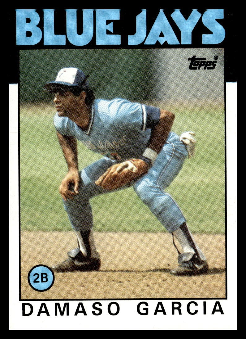 1986 Topps #45 Damaso Garcia Toronto Blue Jays Baseball Card