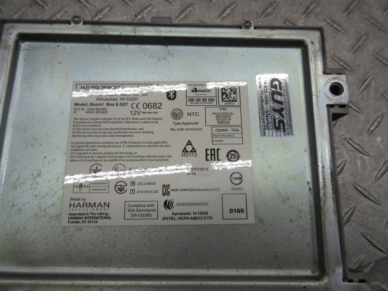 2015 Harley Ultra Classic Low FLHTCUL Radio Stereo Head Unit Control Display