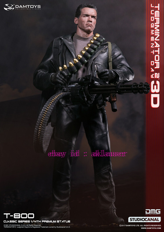 Perfect Damtoys Cs001 1/6 Terminator 2: Judgment Day T-800 Statue