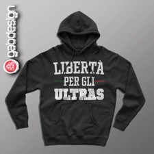 Felpa cappuccio nera Ultras