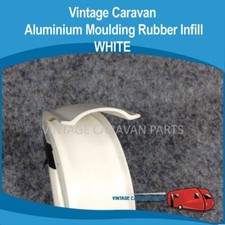Caravan MOULDING RUBBER INFILL INSERT ( WHITE 10 mtrs ) YORK Millard BJ102