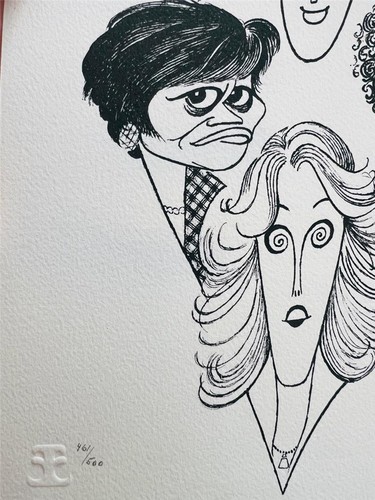 Al Hirschfeld The Four Chiefs Hand Signed Limited Lithograph Art - Picture 3 of 3