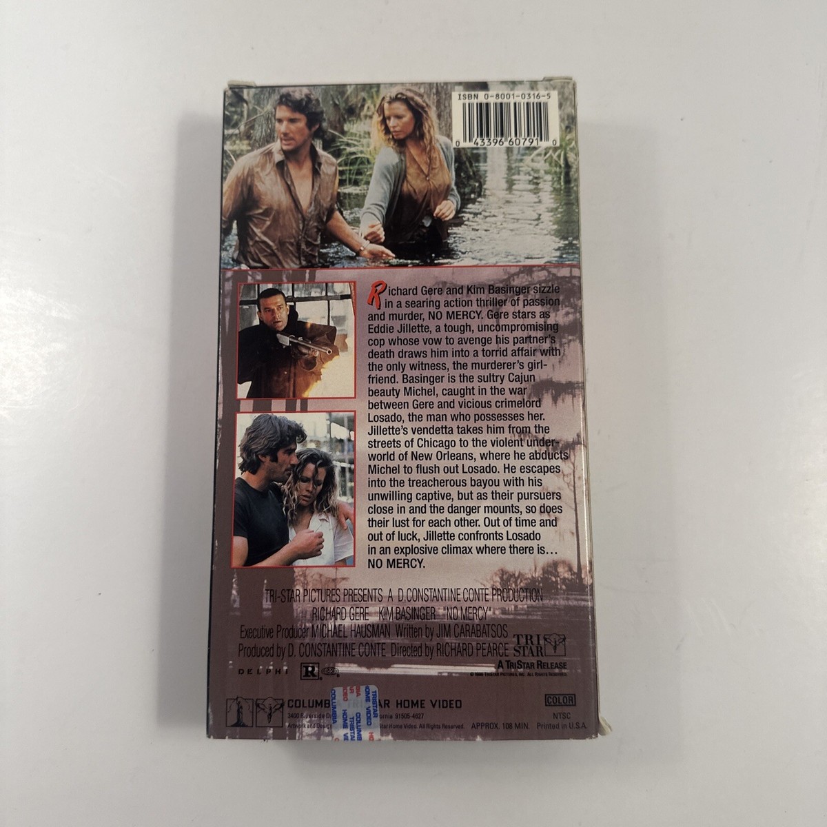 No Mercy VHS 1993 Richard Gere, Kim Basinger | eBay