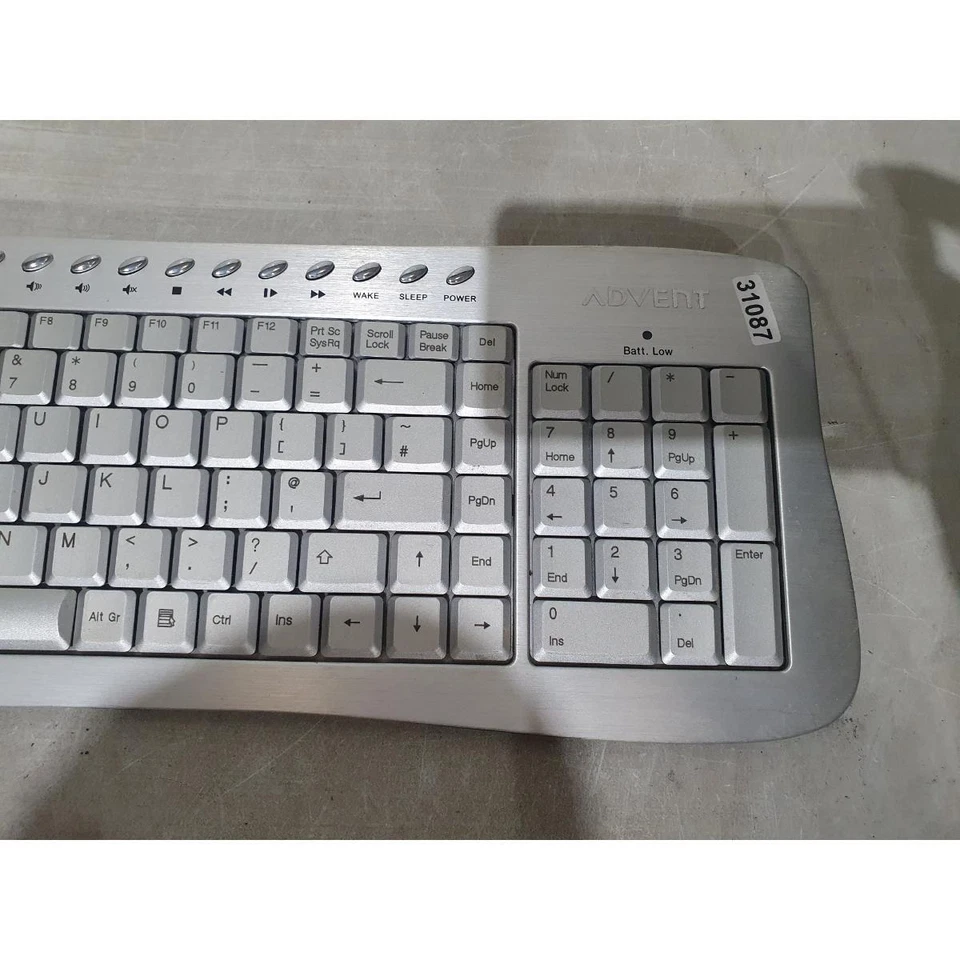 Advent ADE-AD2 Keyboard Silver Black Wireless QWERTY (Standard) Multimedia Keys - Image 4 of 4