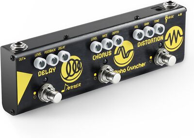 Donner Alpha Cruncher Guitar Multi Effects Delay Chorus Distortion