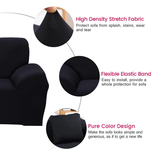 Stretch Sofabezug Schonbezug Massiv Sofabezüge Couch Möbel Schoner 160g - Bild 31 von 54